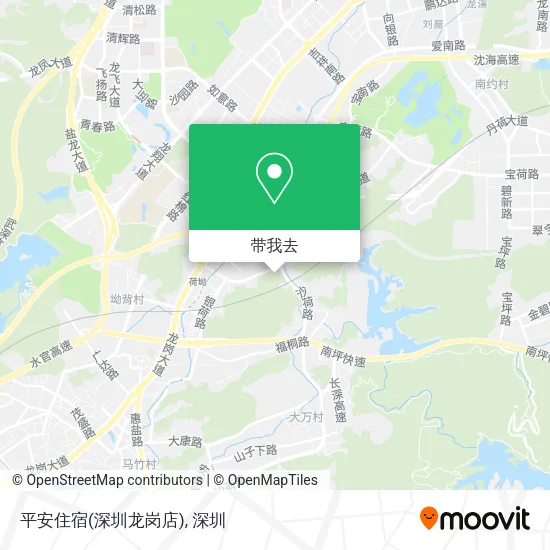 平安住宿(深圳龙岗店)地图