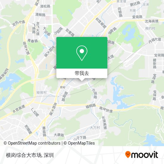 横岗综合大市场地图