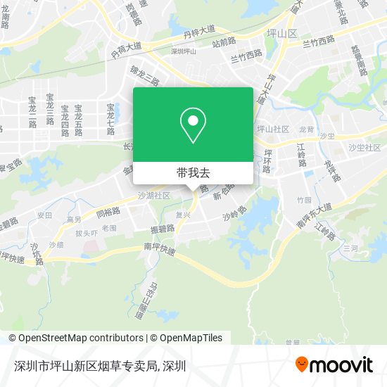深圳市坪山新区烟草专卖局地图