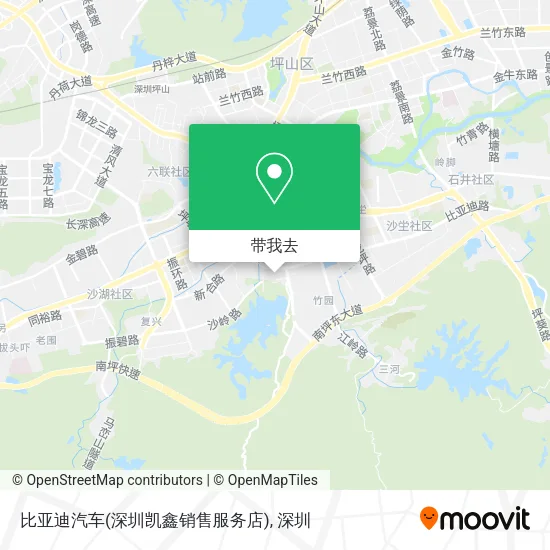 比亚迪汽车(深圳凯鑫销售服务店)地图