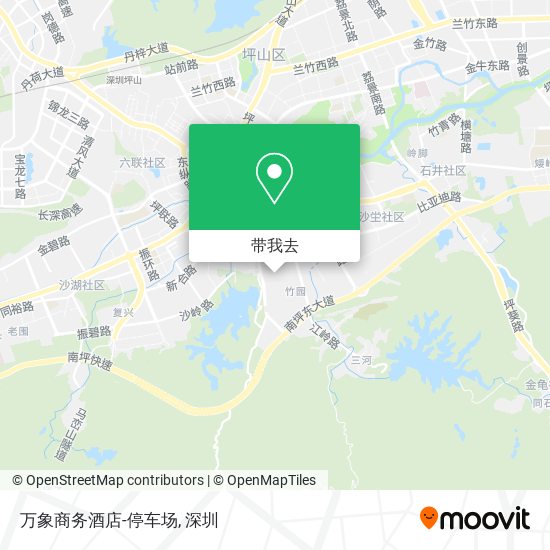 万象商务酒店-停车场地图
