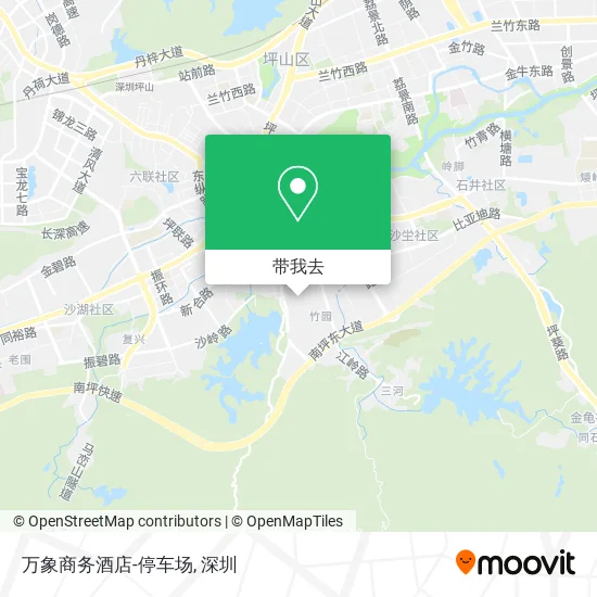 万象商务酒店-停车场地图