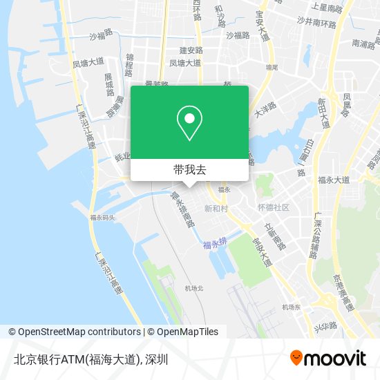 北京银行ATM(福海大道)地图