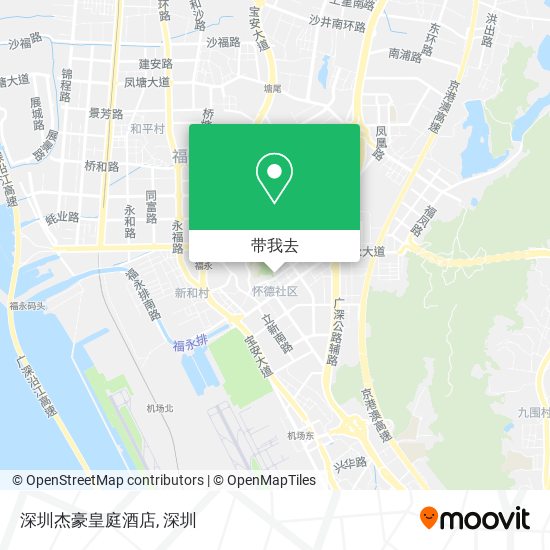 深圳杰豪皇庭酒店地图