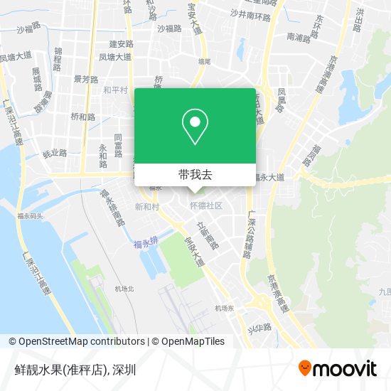 鲜靓水果(准秤店)地图