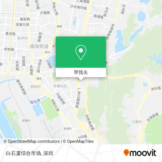 白石厦综合市场地图