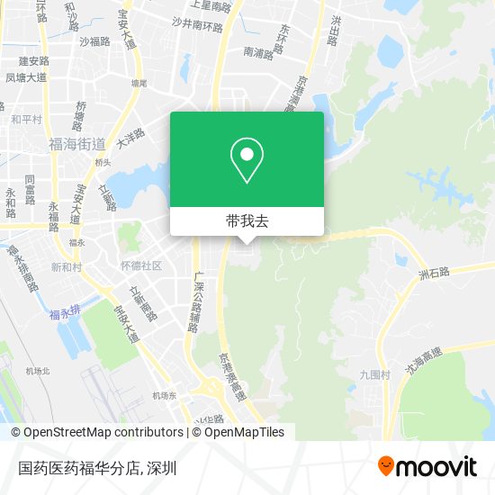 国药医药福华分店地图