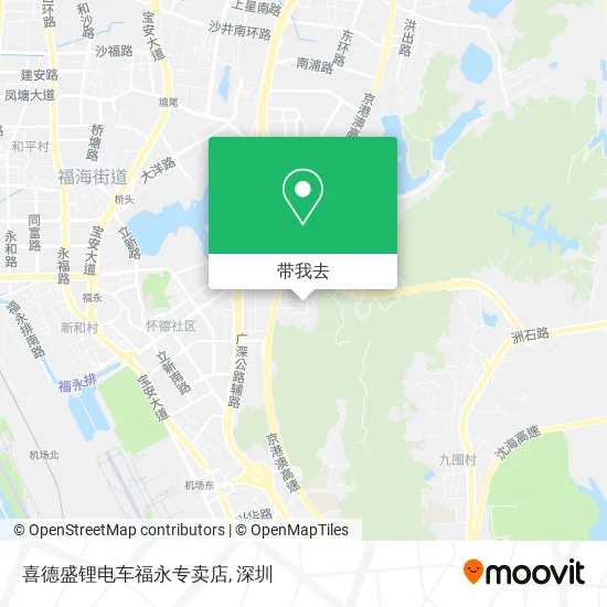 喜德盛锂电车福永专卖店地图