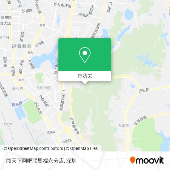 闯天下网吧联盟福永分店地图