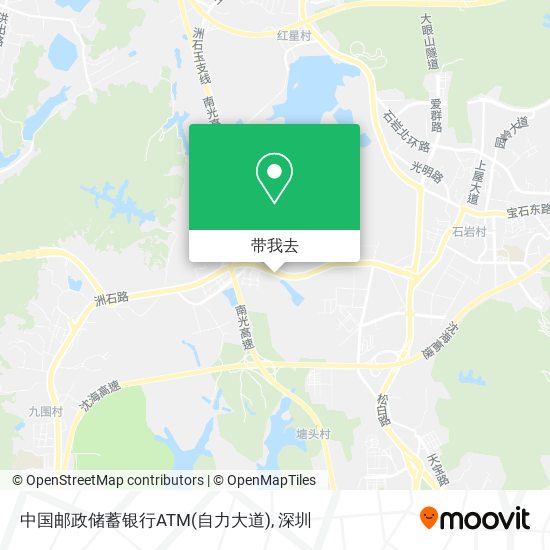 中国邮政储蓄银行ATM(自力大道)地图