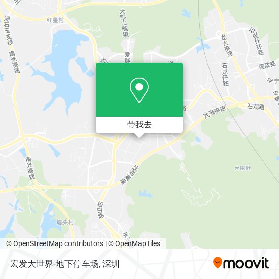 宏发大世界-地下停车场地图