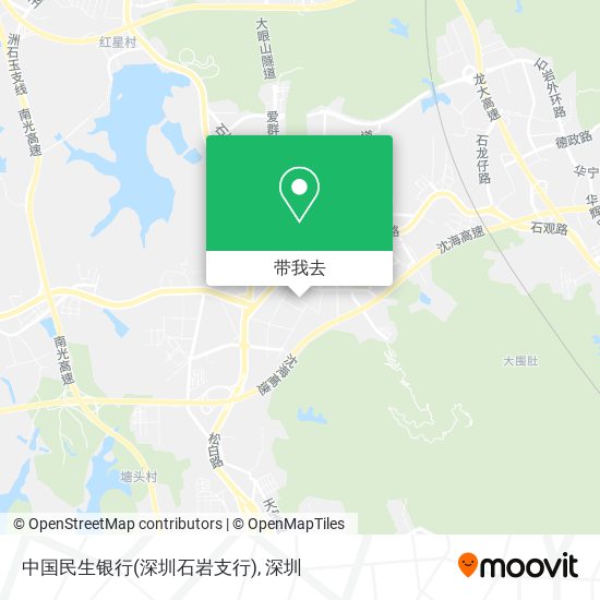 中国民生银行(深圳石岩支行)地图