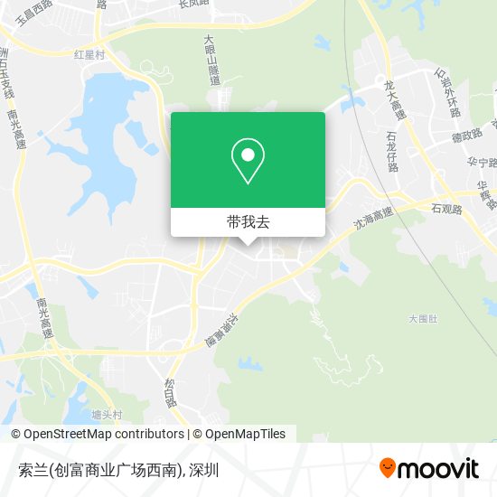 索兰(创富商业广场西南)地图