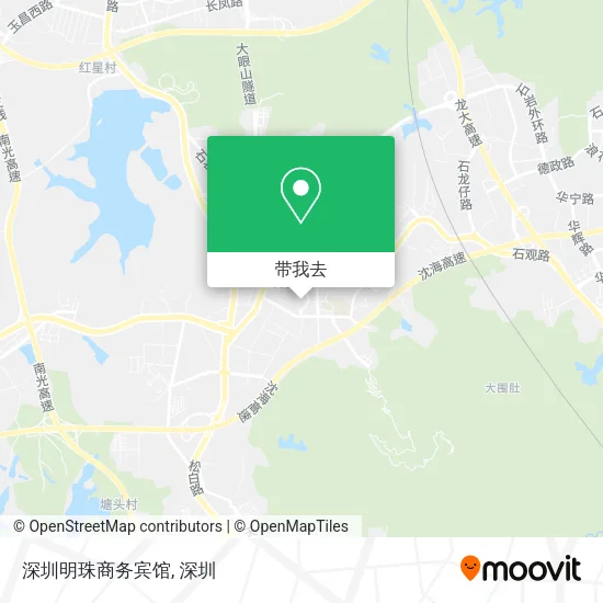 深圳明珠商务宾馆地图