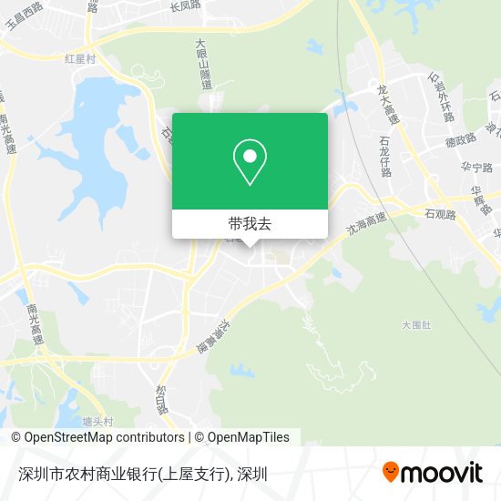 深圳市农村商业银行(上屋支行)地图