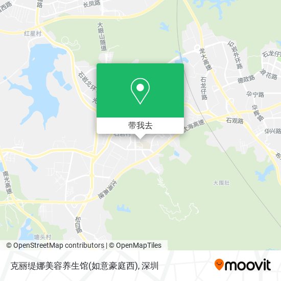 克丽缇娜美容养生馆(如意豪庭西)地图