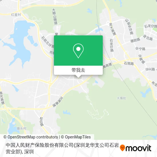 中国人民财产保险股份有限公司(深圳龙华支公司石岩营业部)地图