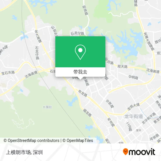 上横朗市场地图