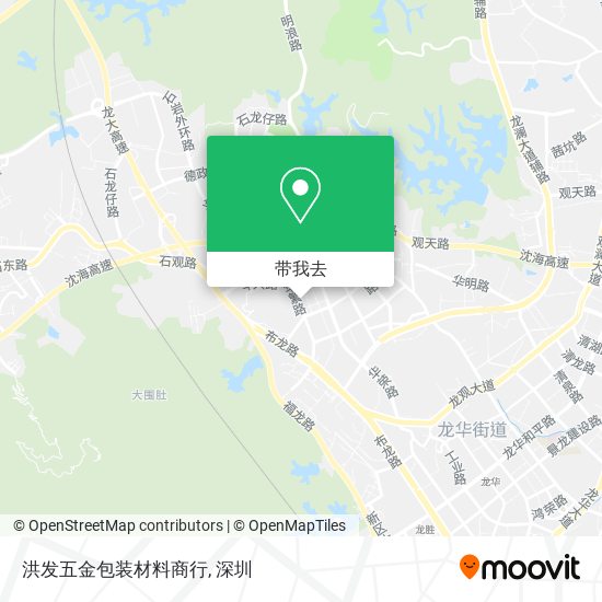 洪发五金包装材料商行地图