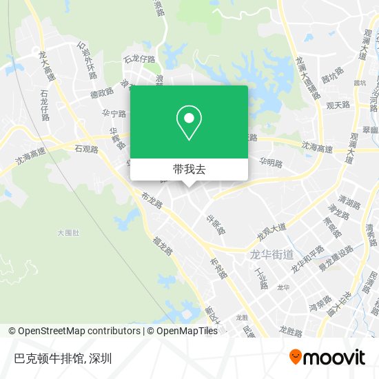 巴克顿牛排馆地图