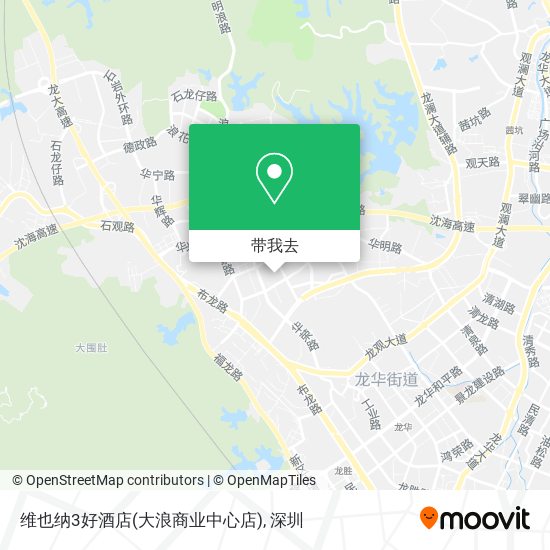 维也纳3好酒店(大浪商业中心店)地图