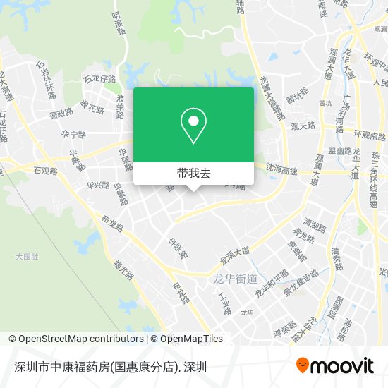 深圳市中康福药房(国惠康分店)地图