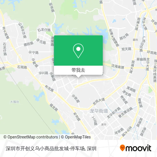 深圳市开创义乌小商品批发城-停车场地图