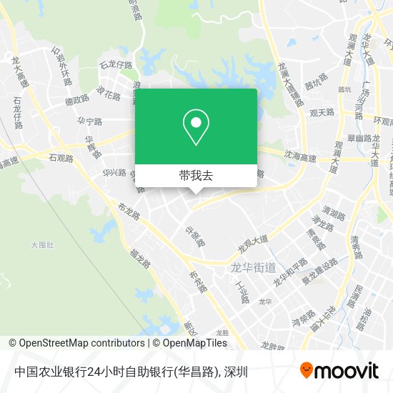 中国农业银行24小时自助银行(华昌路)地图