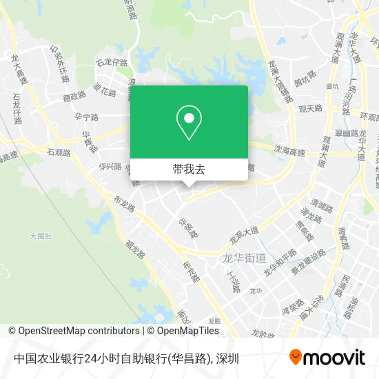 中国农业银行24小时自助银行(华昌路)地图