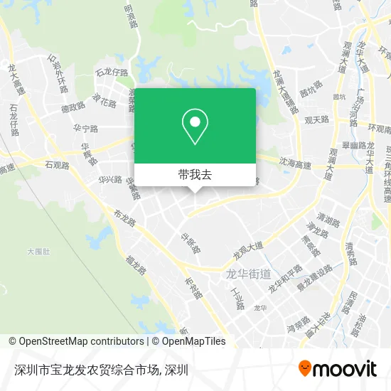 深圳市宝龙发农贸综合市场地图