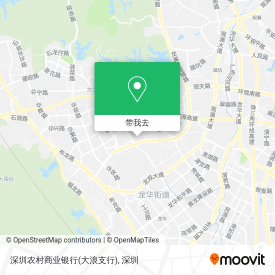 深圳农村商业银行(大浪支行)地图