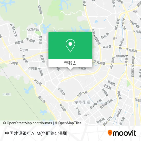 中国建设银行ATM(华旺路)地图