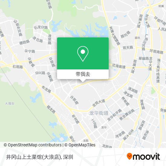 井冈山上土菜馆(大浪店)地图