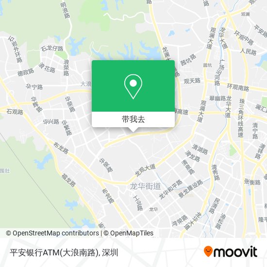 平安银行ATM(大浪南路)地图