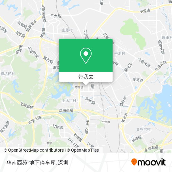 华南西苑-地下停车库地图