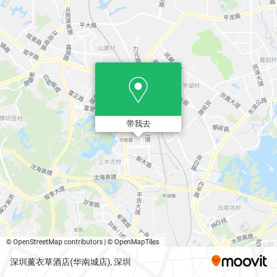 深圳薰衣草酒店(华南城店)地图