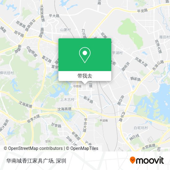 华南城香江家具广场地图