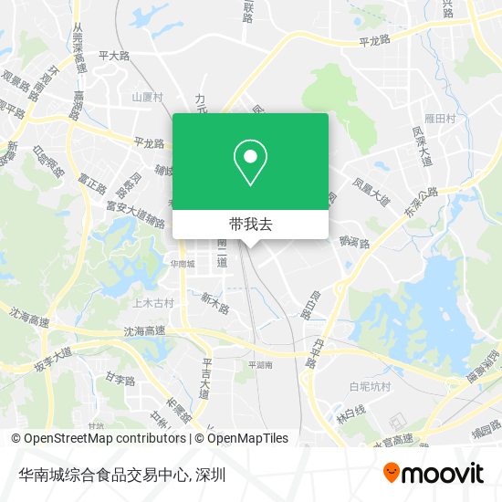 华南城综合食品交易中心地图