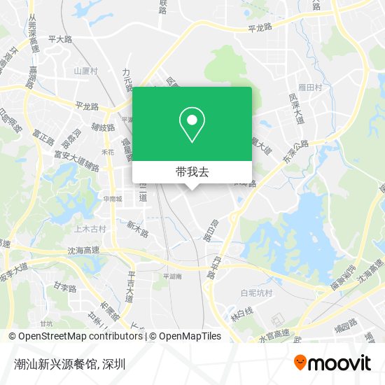 潮汕新兴源餐馆地图