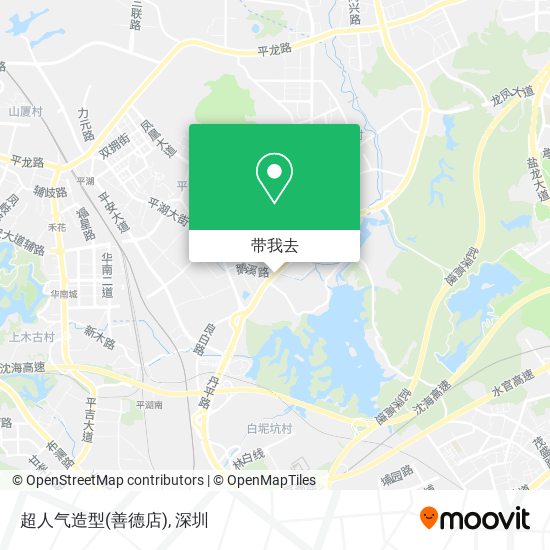 超人气造型(善德店)地图