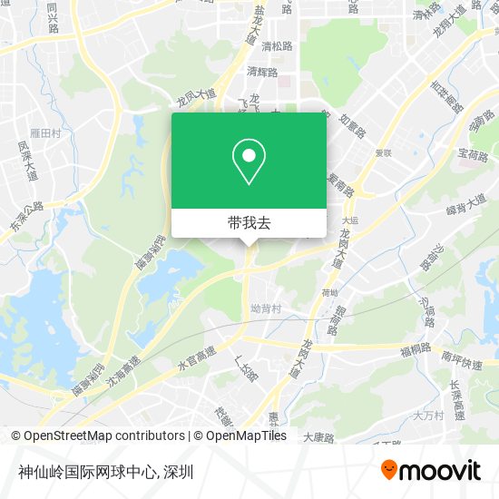 神仙岭国际网球中心地图