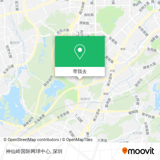 神仙岭国际网球中心地图