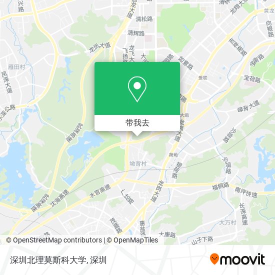 深圳北理莫斯科大学地图