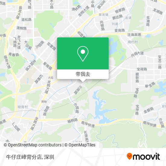牛仔庄嶂背分店地图