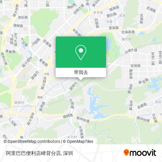 阿里巴巴便利店嶂背分店地图