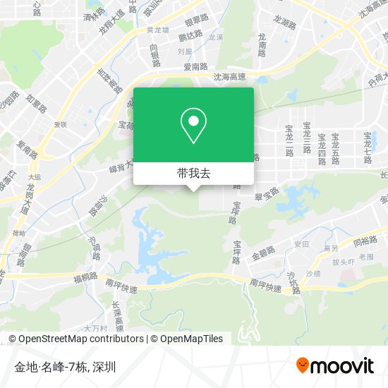 金地·名峰-7栋地图