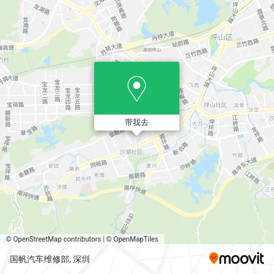 国帆汽车维修部地图