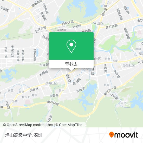 坪山高级中学地图