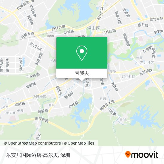 乐安居国际酒店-高尔夫地图