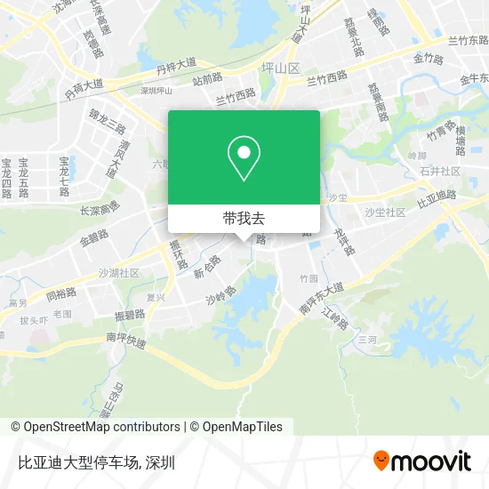 比亚迪大型停车场地图